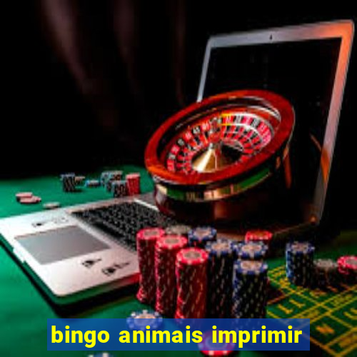 bingo animais imprimir